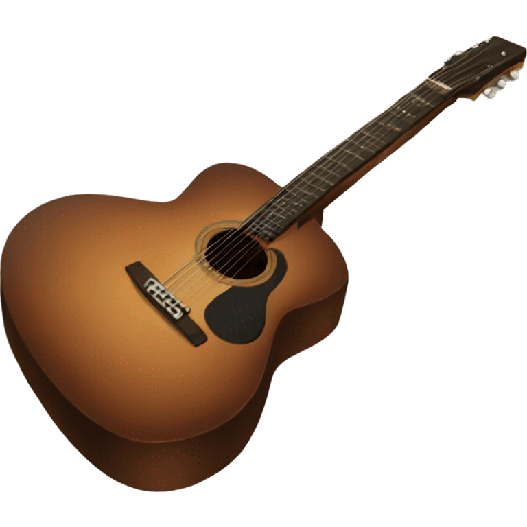 Brown aesthetic guitar emoji