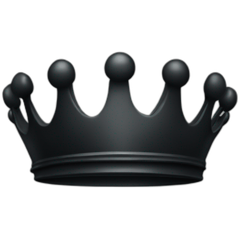 black fantasy crown emoji