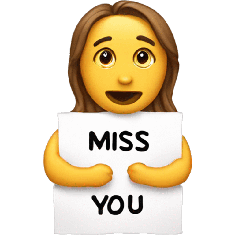 I miss you emoji