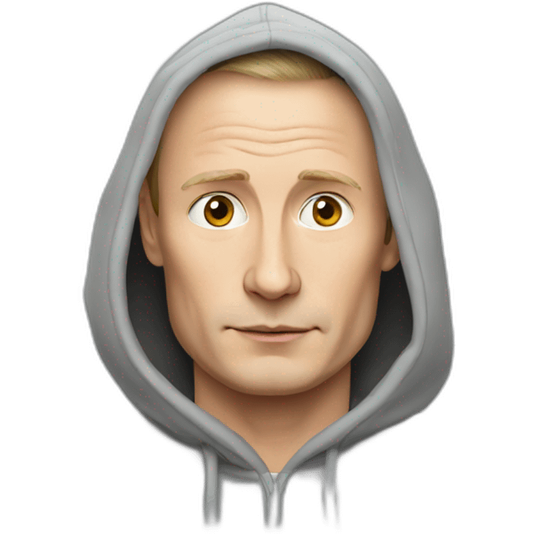 Putin wearing hoodie emoji