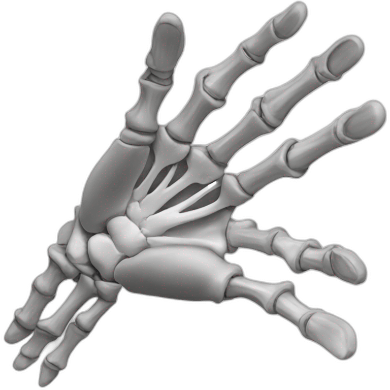 hand right bones anatomy emoji