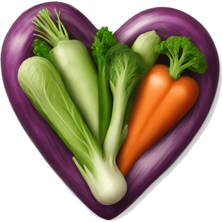 Vegetables heart  emoji