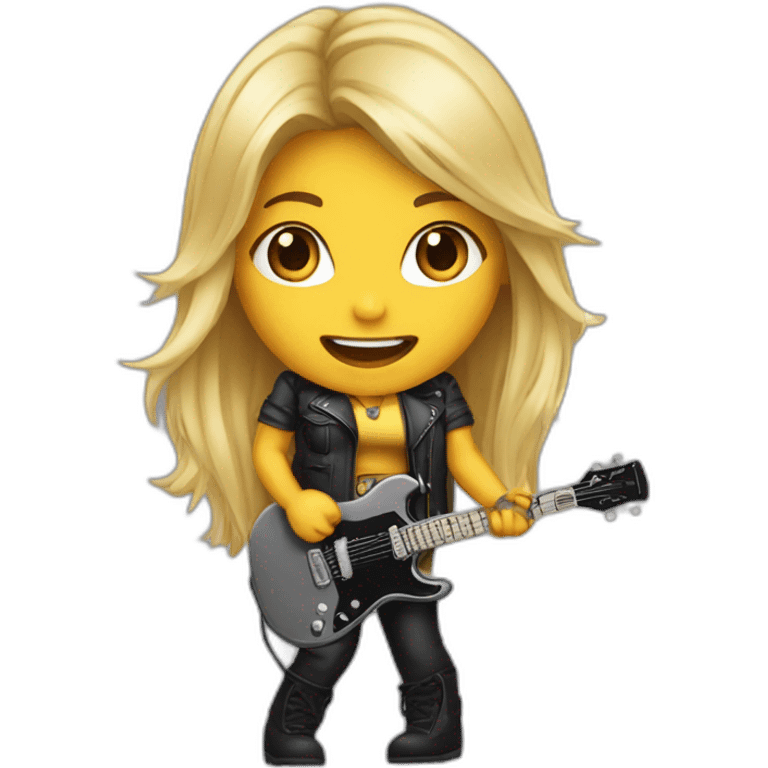 femal metal singer brun emoji