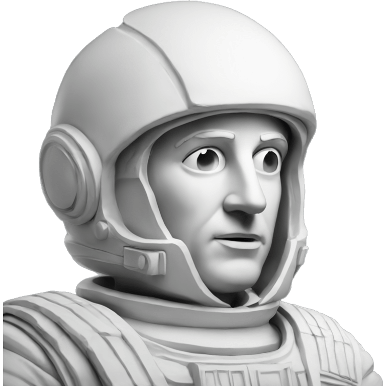 Greek statue of an astronaut emoji