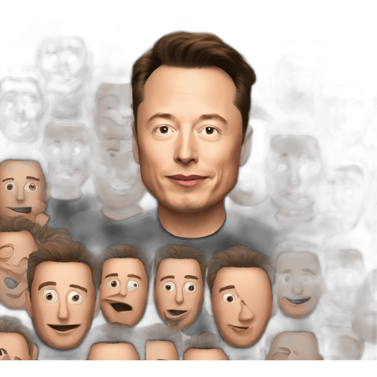 elon musk gets crap on his face emoji