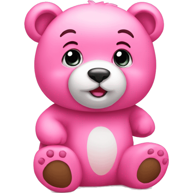 Pink cute bear emoji