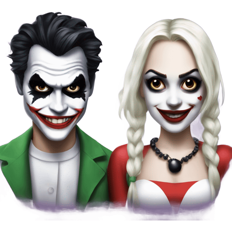 joker and harley quinn emoji