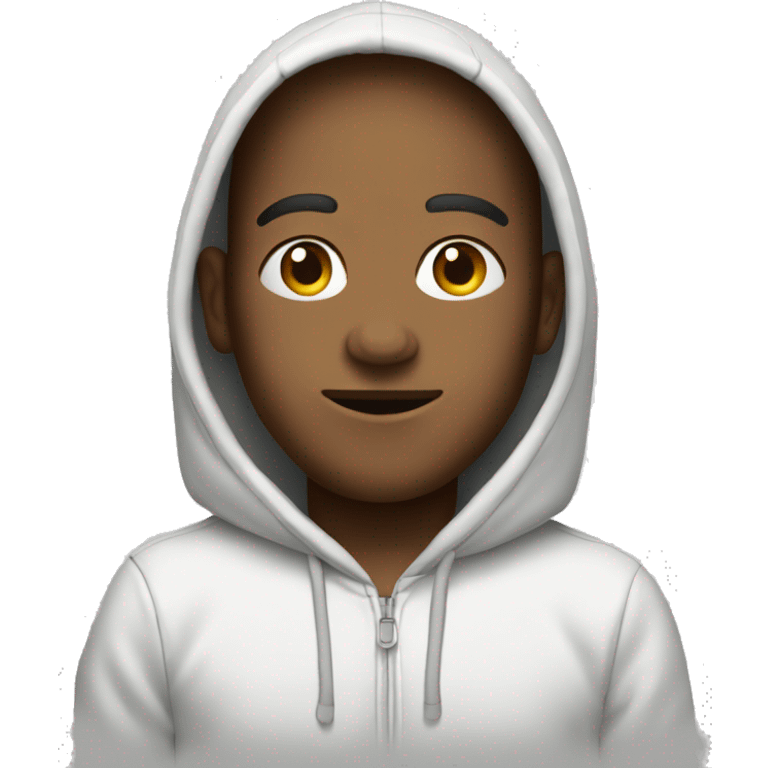 Soy wearing a hoddie emoji