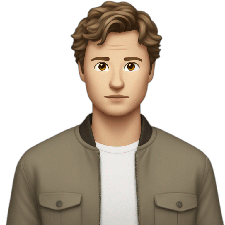 Ansel Elgort serious emoji