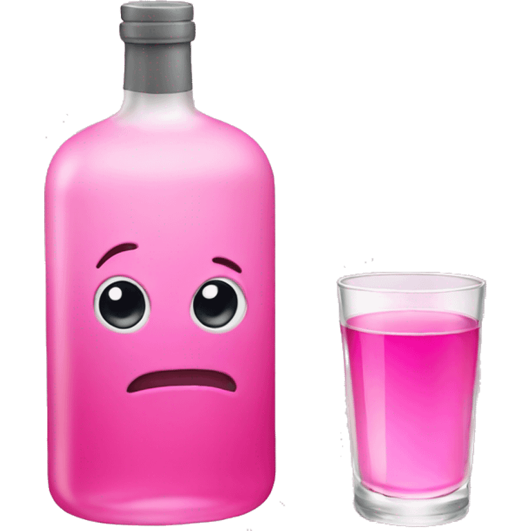 Pink vodka  emoji