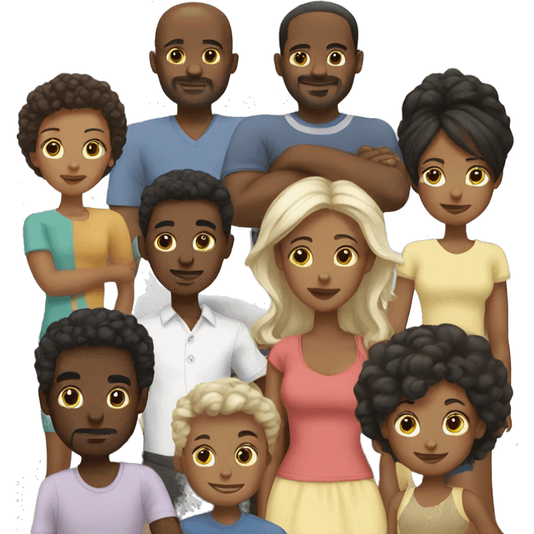 morning black family emoji