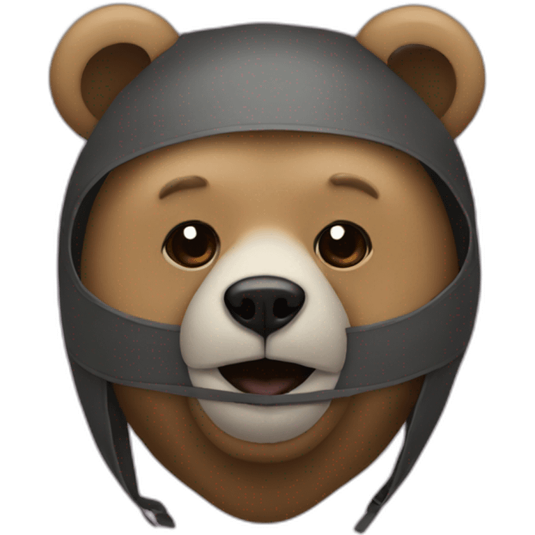 bear in mask emoji