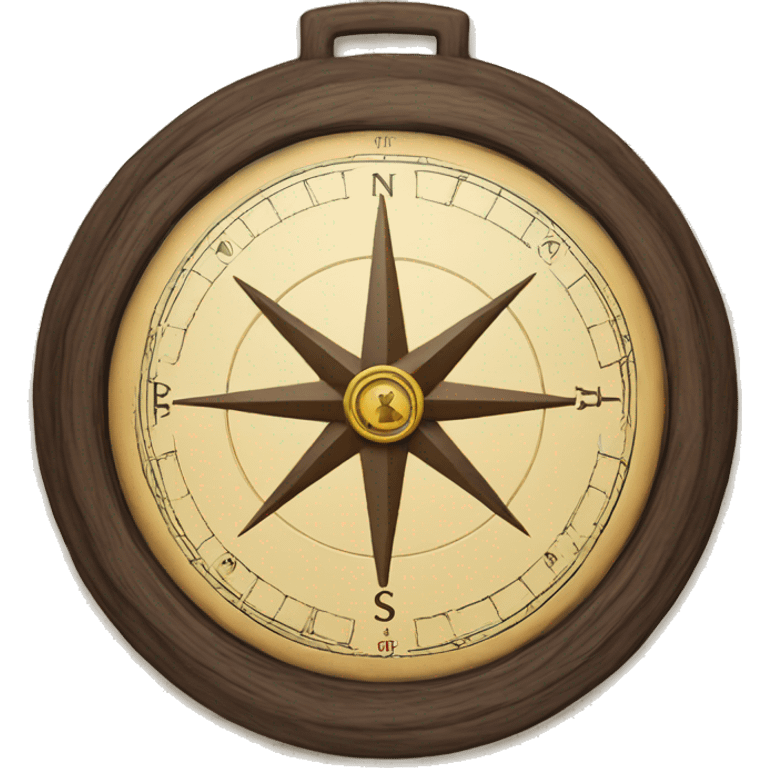 compass ponting east emoji