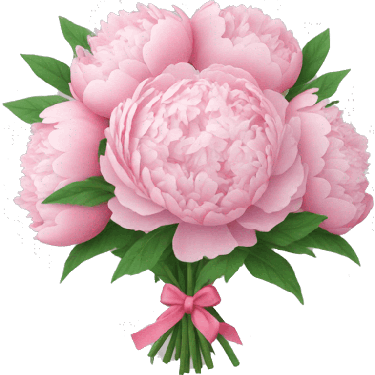 Peonies bouquet  emoji