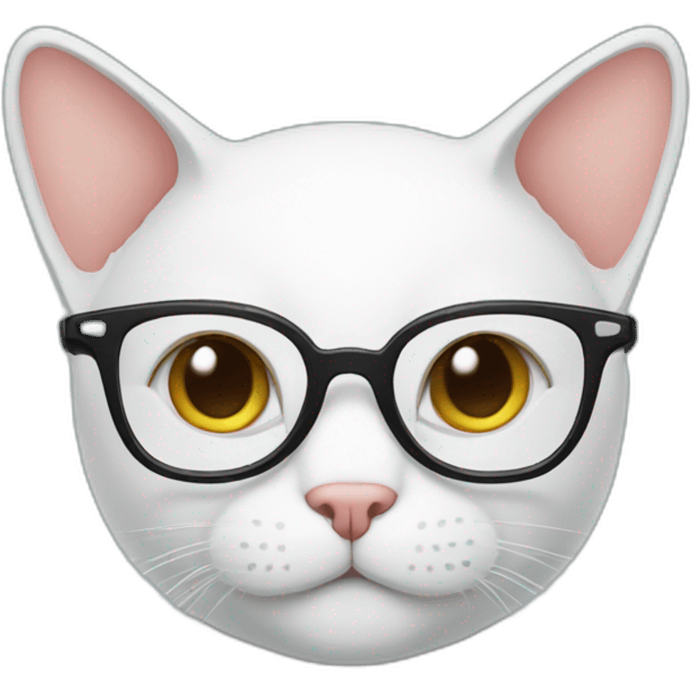 Cat with glasses  emoji