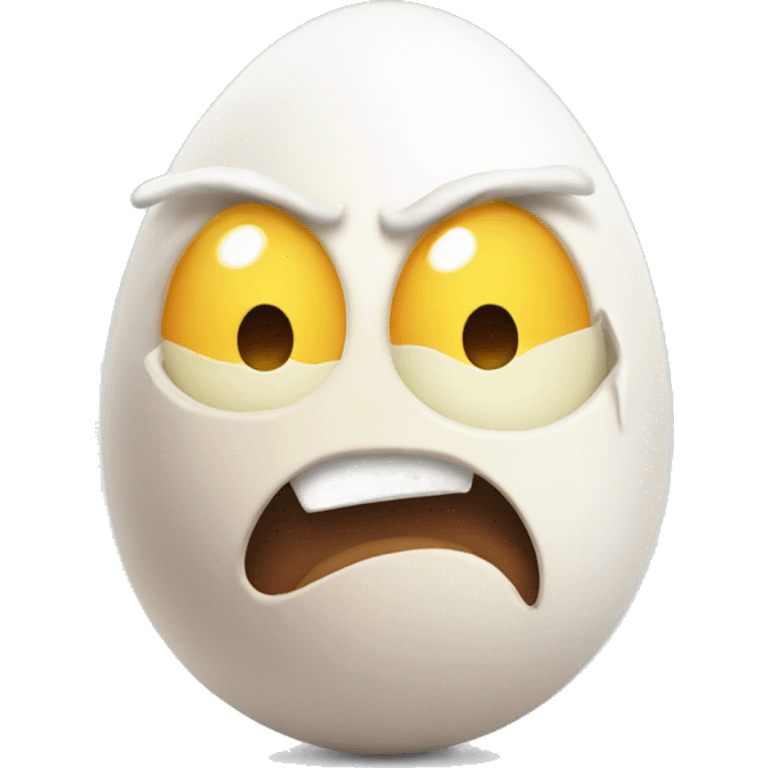 Angry egg emoji