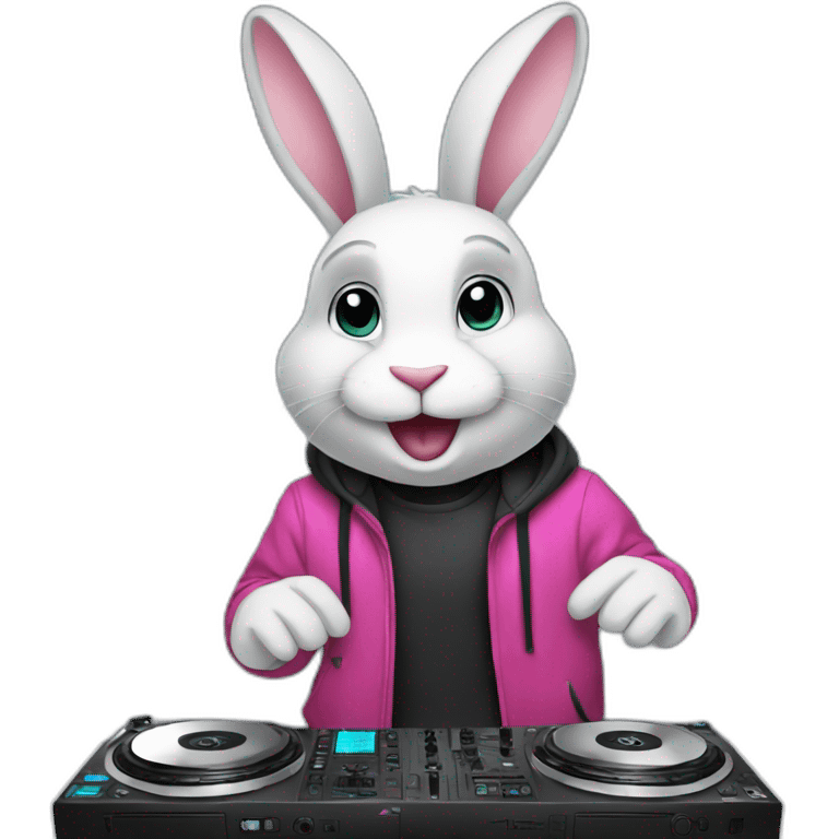 Dj rabbit emoji