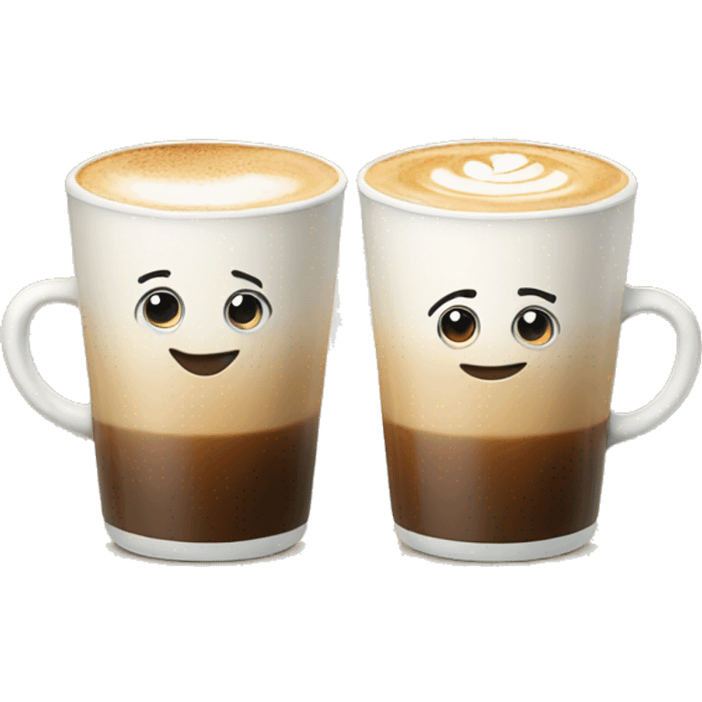 Two lattes cheers emoji