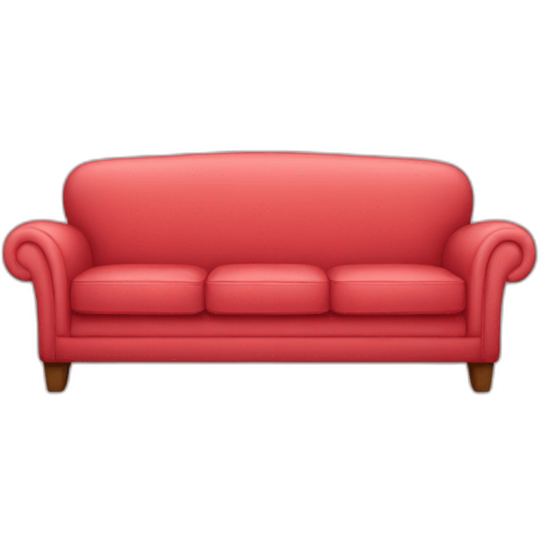 pale red couch emoji