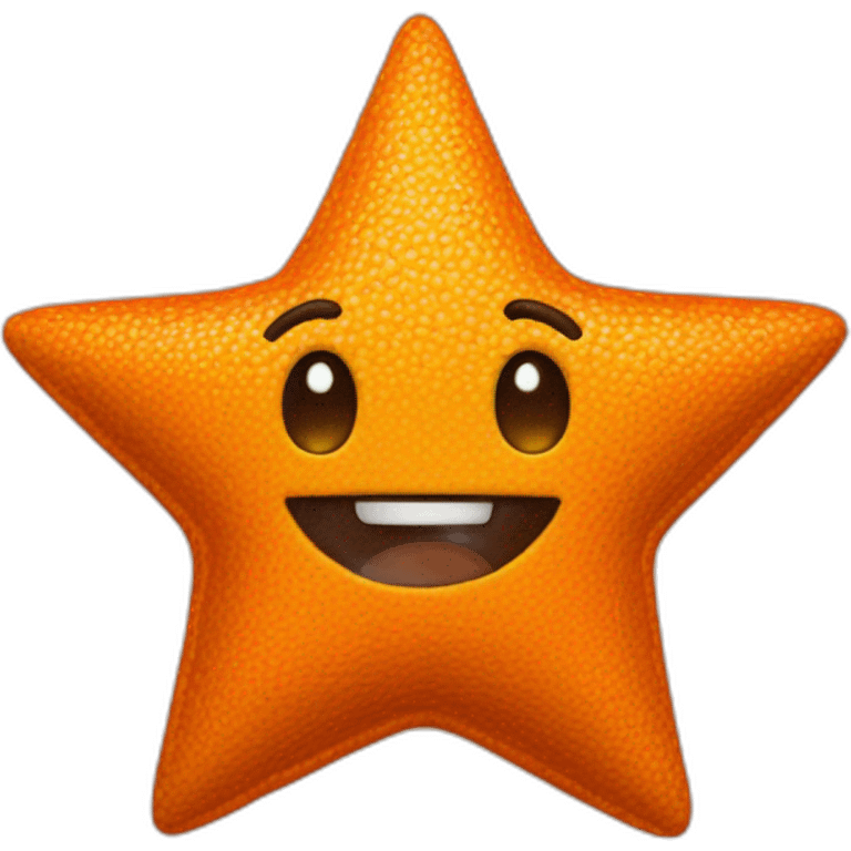 Star orange emoji