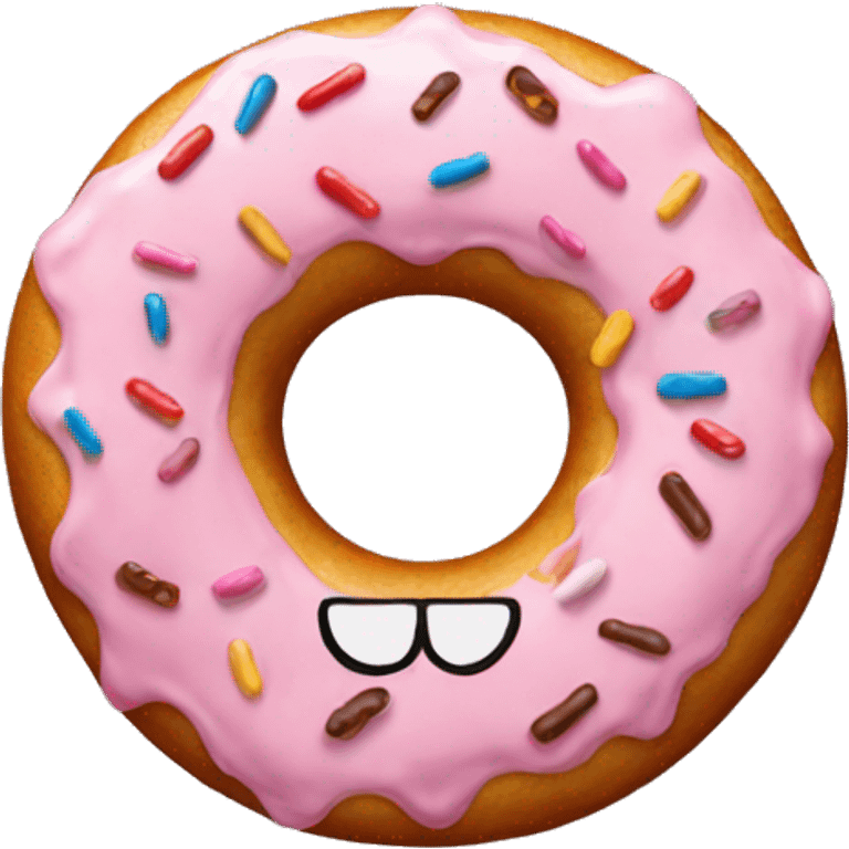 number 30 made of donut emoji