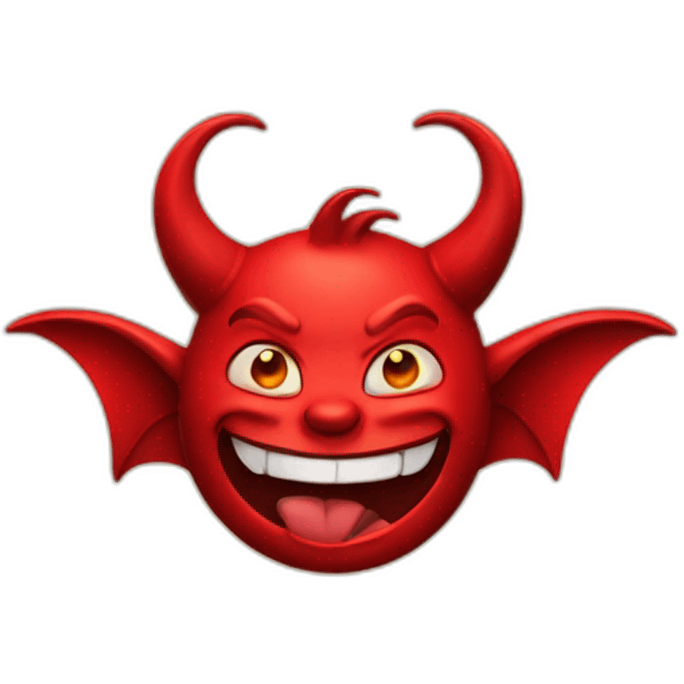 Red smiling devil emoji