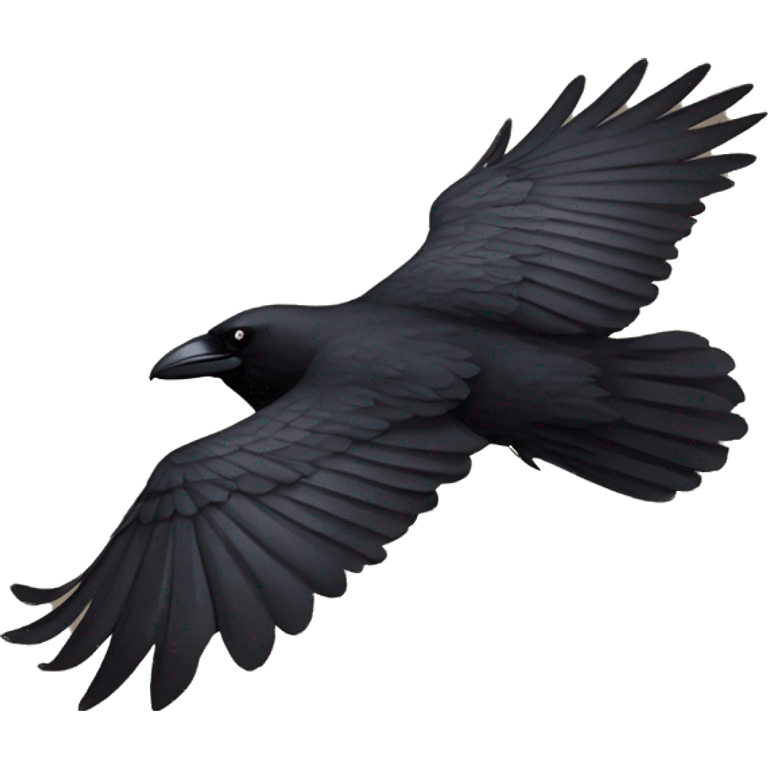 Bushcraft Raven flying emoji