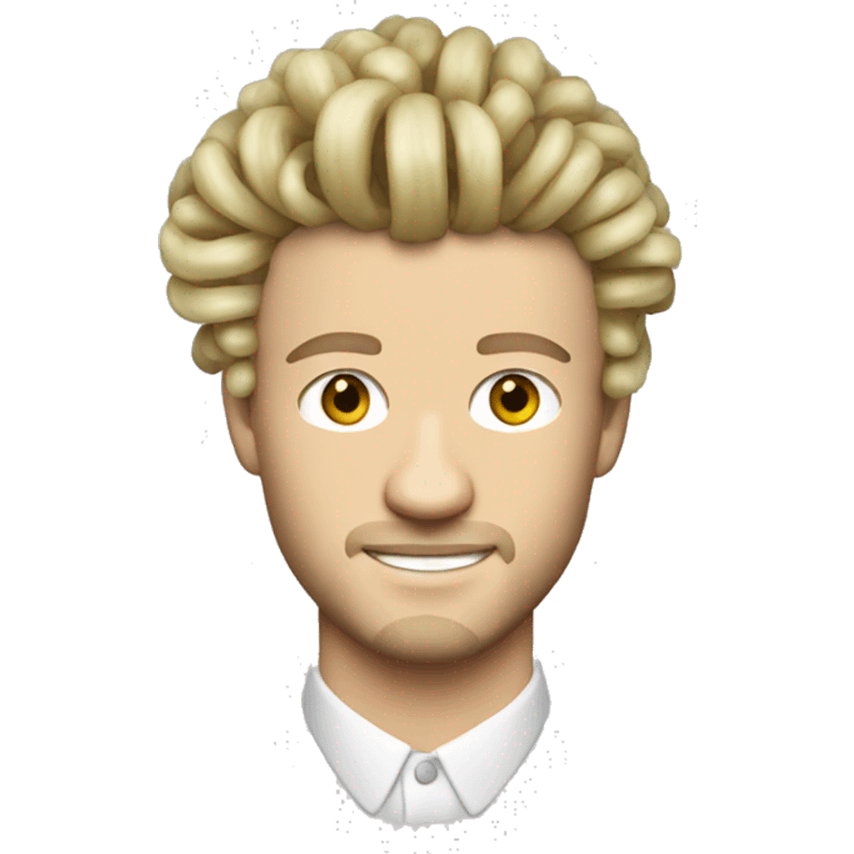 2000s justin timberlake with noodle hair emoji