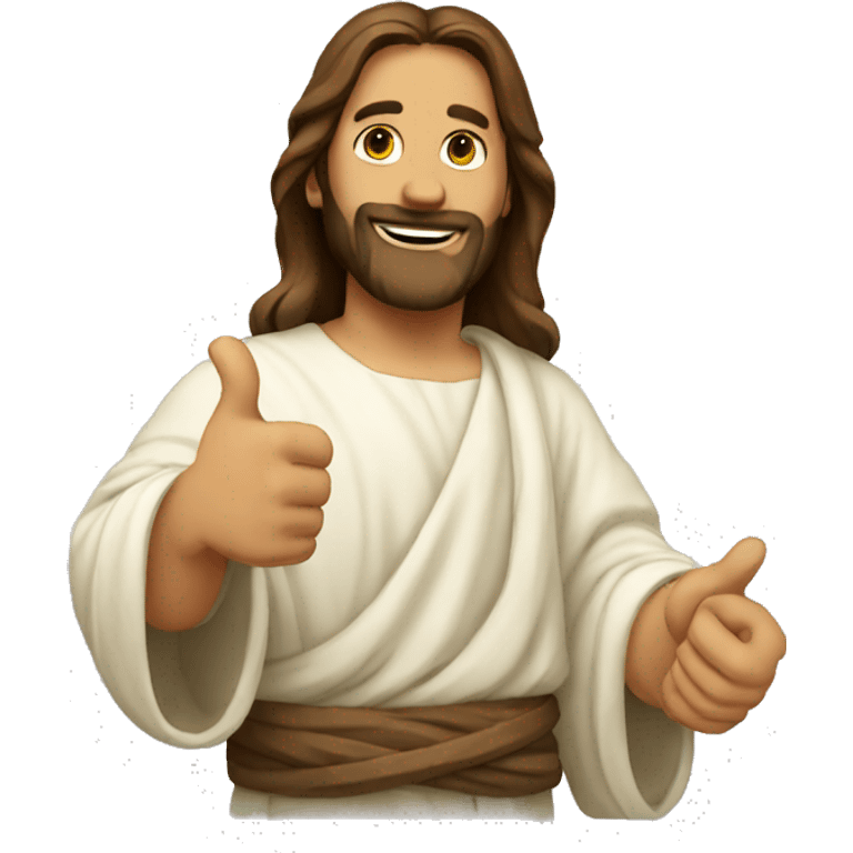 jesus thumbs up emoji