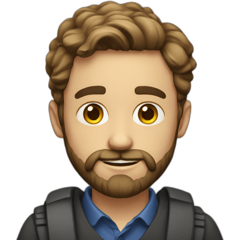 30 year old English teacher man bearded from Spain emoji