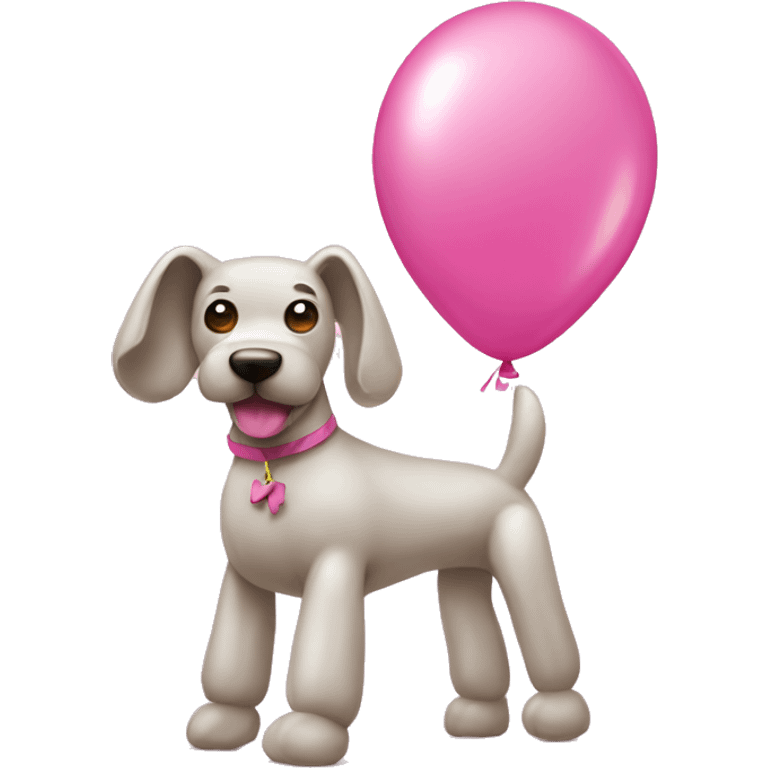 pink balloon dog emoji