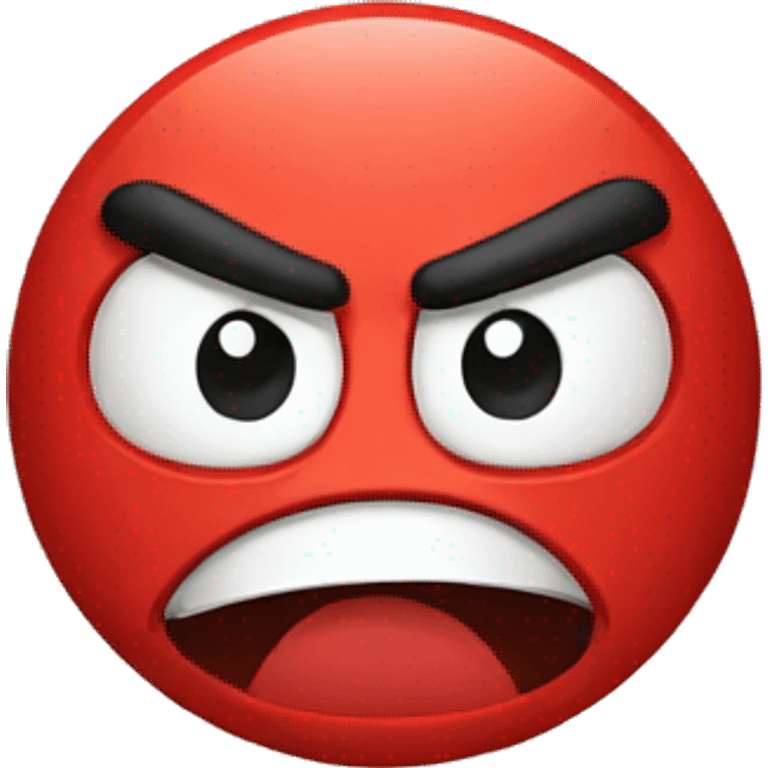 angry with red face emoji