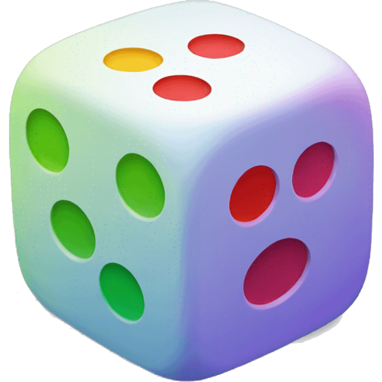 dice colourful.

 emoji