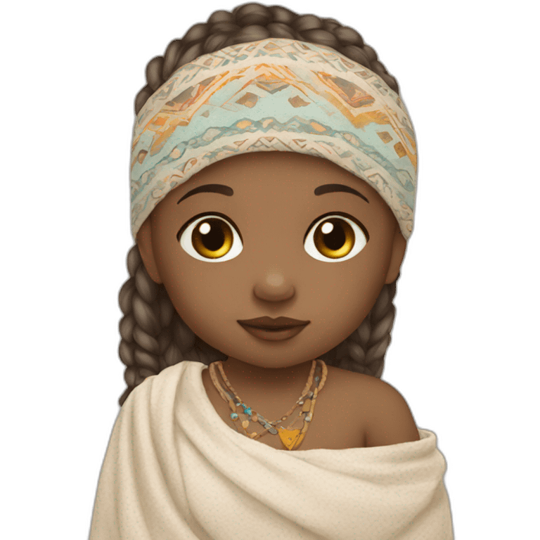 Newborn boho style emoji