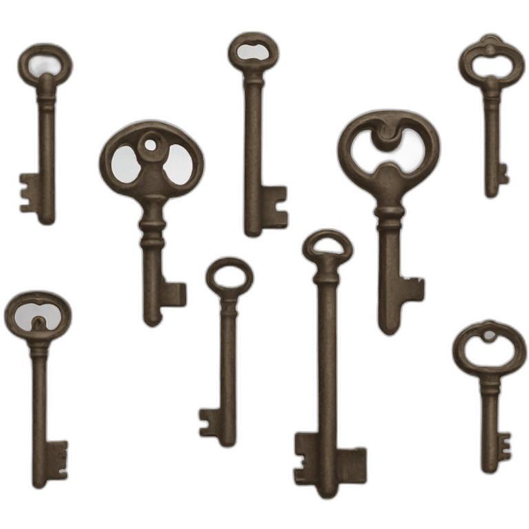 bunch of old keys emoji