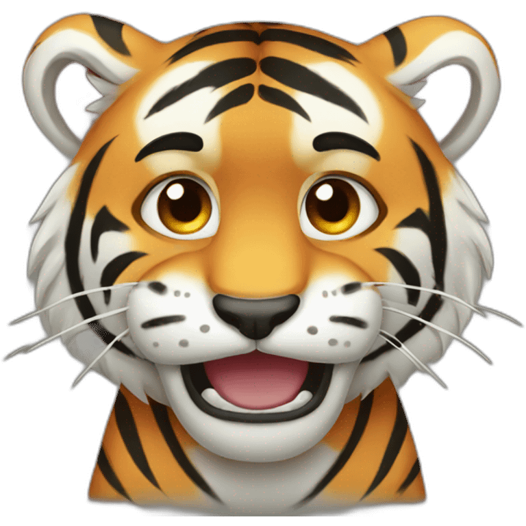 Tiger crying emoji