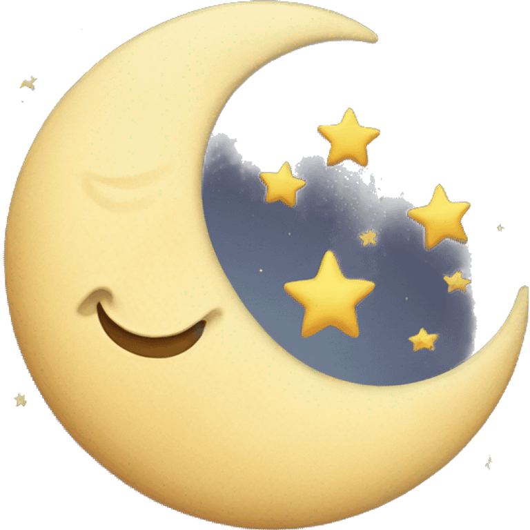 Moon stars book emoji