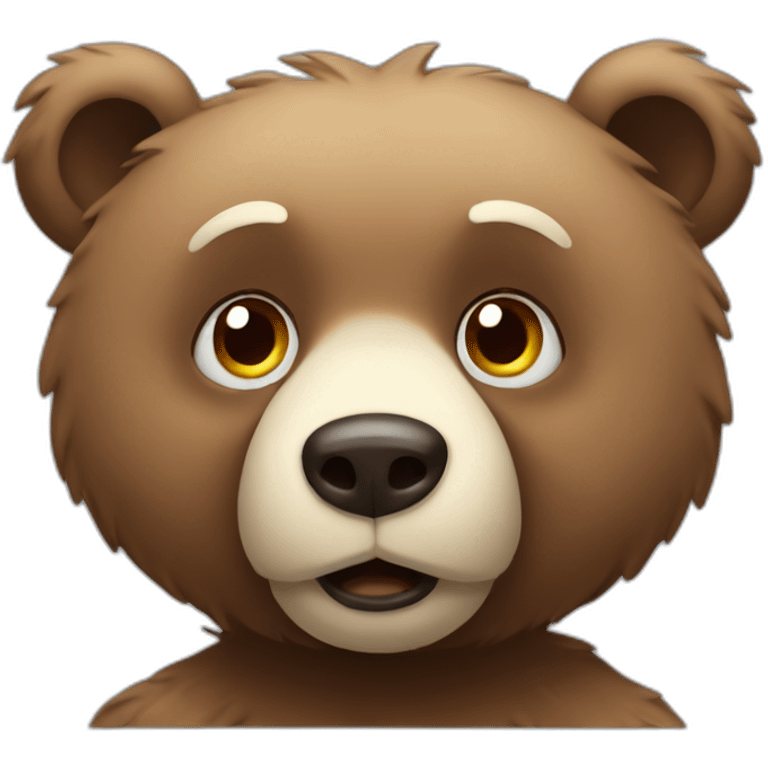 confused bear emoji