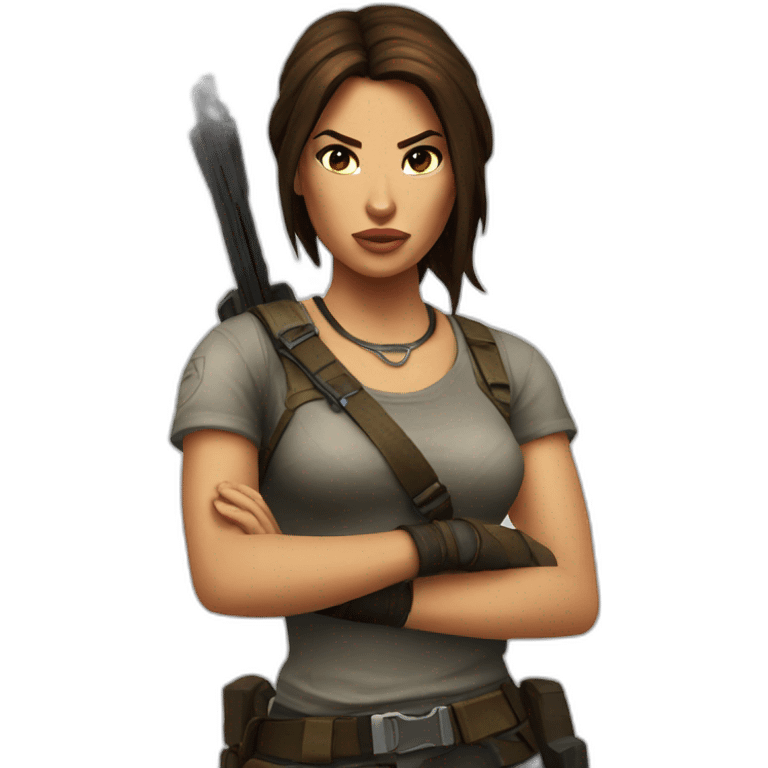 Lara croft emoji