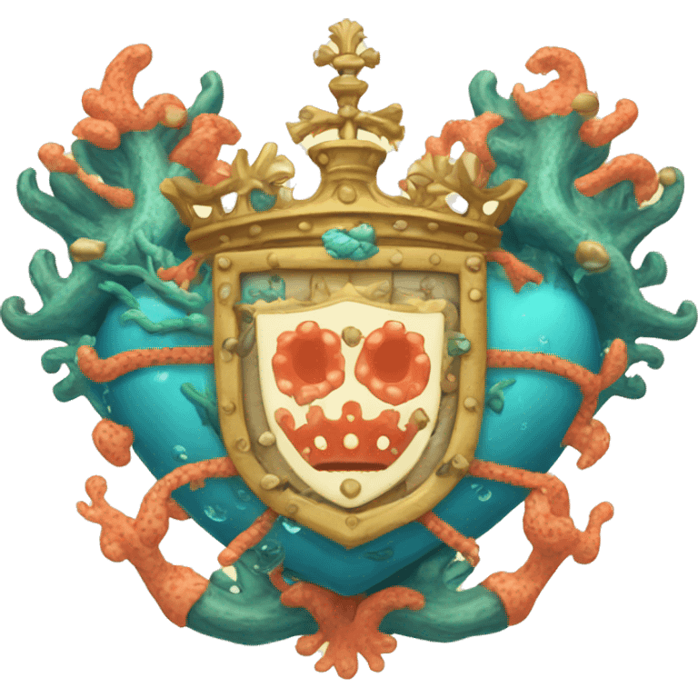 Coral Sea kingdom coat of arms emoji