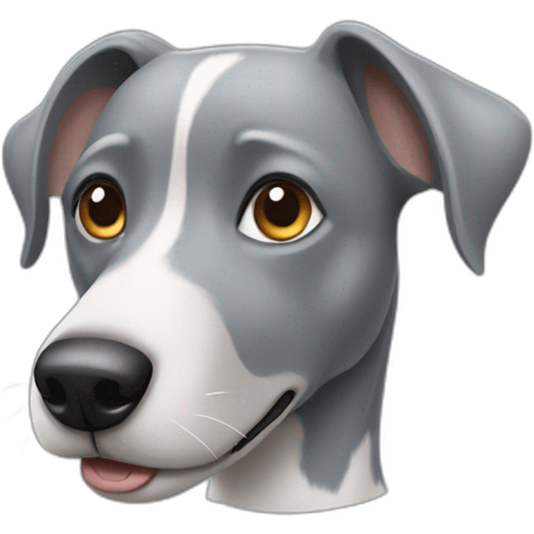 grey dog emoji