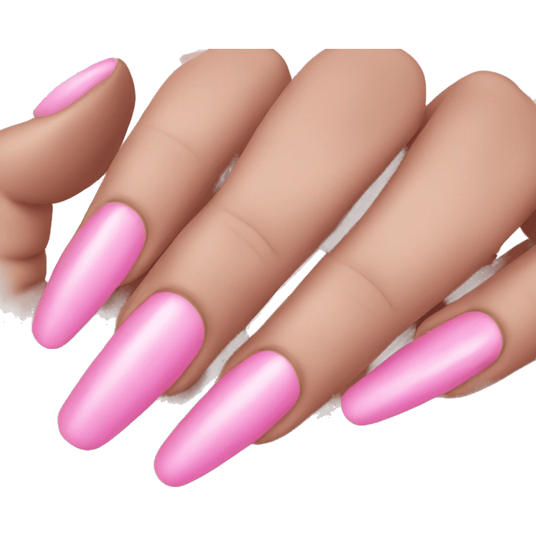 long pink nails emoji