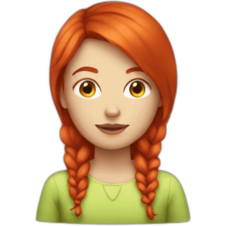 Red head girl emoji