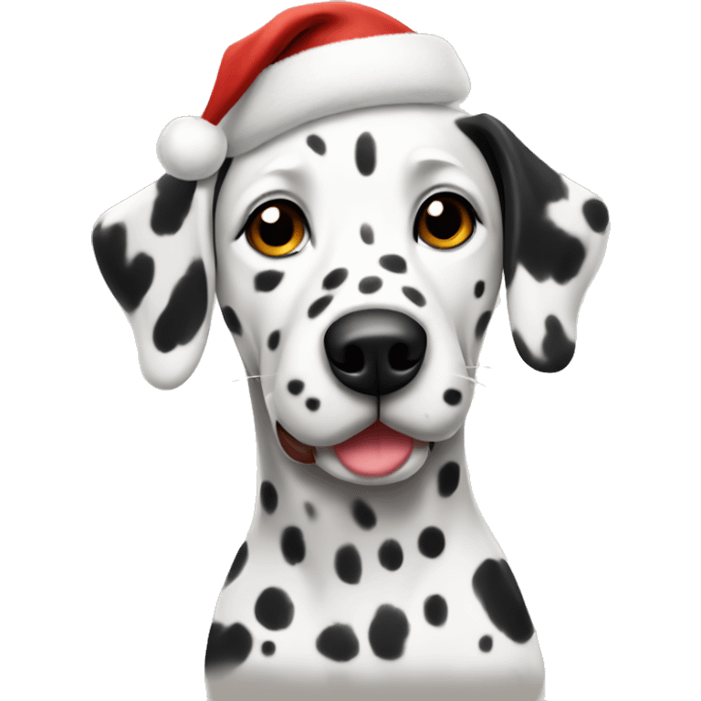 dalmatian christmas vibe emoji