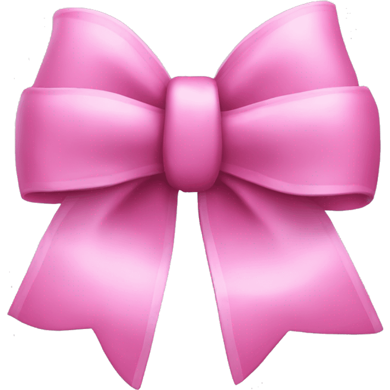 Pink bow 3d emoji