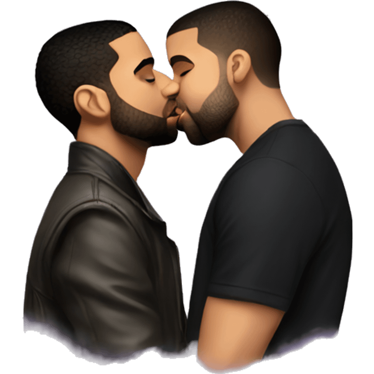 drake kissing drake kissing drake kissing drake emoji