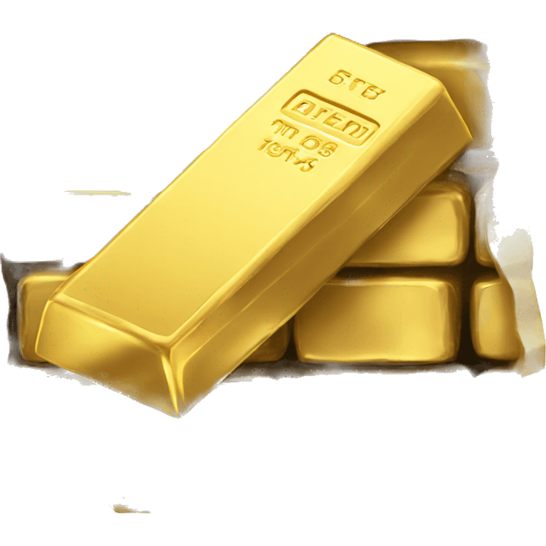 gold bars without inscriptions emoji