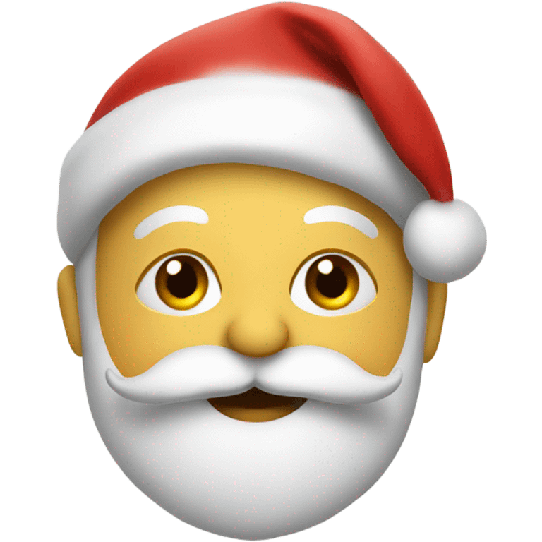 Santa giving a kiss emoji