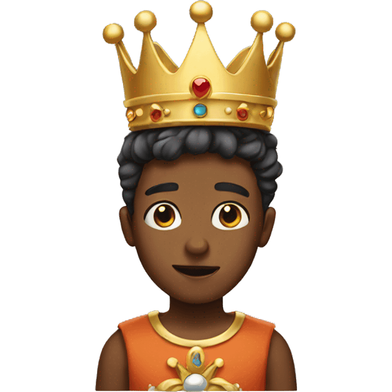 Boy with a crown emoji