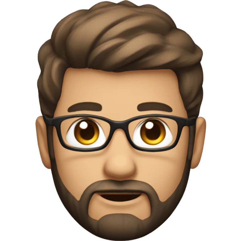 A memoji of a web develer with little beard emoji